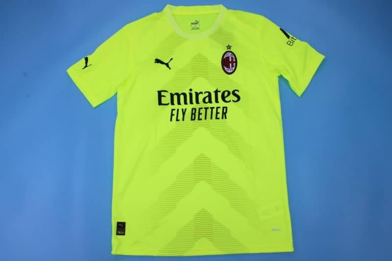 AAA(Thailand) AC Milan 22/23 Goalkeeper Green Soccer Jersey