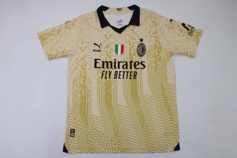 AAA(Thailand) AC Milan 22/23 Goalkeeper Gold Soccer Jersey
