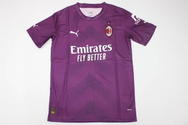 AAA(Thailand) AC Milan 22/23 Goalkeeper Purple Soccer Jersey