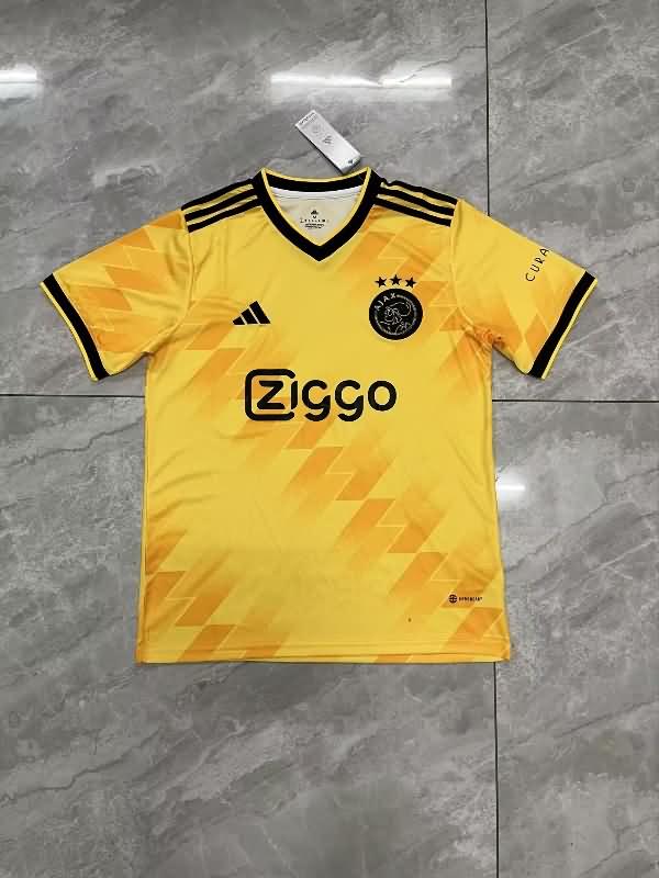 AAA(Thailand) Ajax 23/24 Away Yellow Soccer Jersey