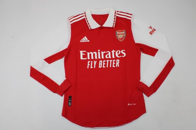 AAA(Thailand) Arsenal 22/23 Home Long Slevee Soccer Jersey(Player)