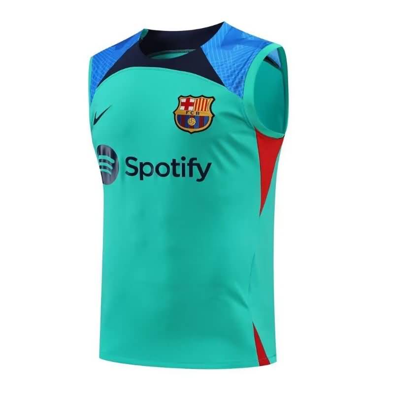 AAA(Thailand) Barcelona 22/23 Green Vest Soccer Jersey