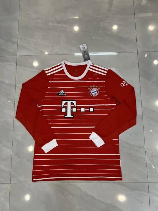 AAA(Thailand) Bayern Munich 22/23 Home Long Slevee Soccer Jersey