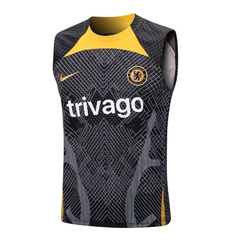 AAA(Thailand) Chelsea 22/23 Black Vest Soccer Jersey 02