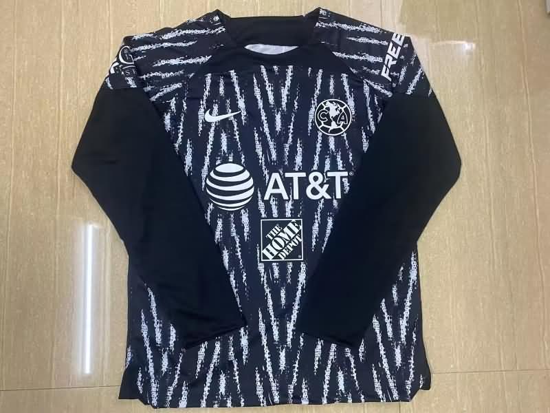 AAA(Thailand) Club America 22/23 Goalkeeper Black Long Soccer Jersey