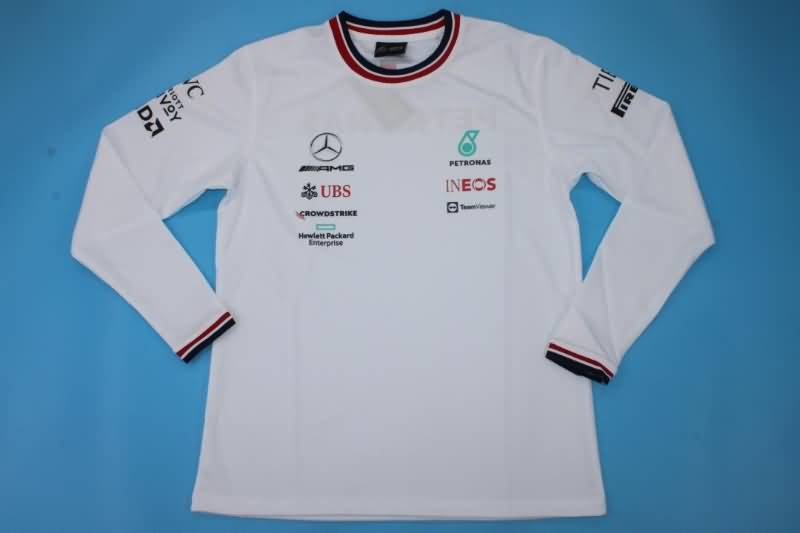 AAA(Thailand) Mercedes 2022 Training Long Sleeve Jersey 02