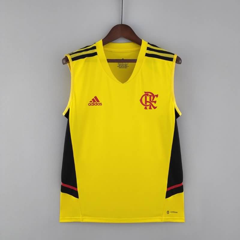 AAA(Thailand) Flamengo 2022 Yellow Vest Soccer Jersey