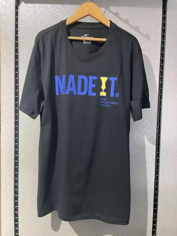 AAA(Thailand) Inter Milan 22/23 Champion Black Soccer T-Shirt