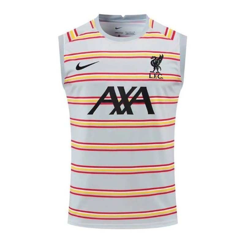 AAA(Thailand) Liverpool 22/23 Grey Yellow Vest Soccer Jersey