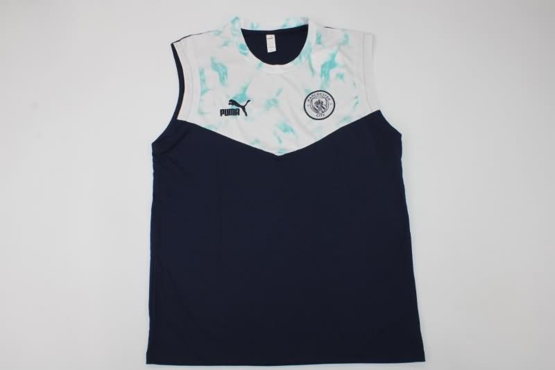 AAA(Thailand) Manchester City 22/23 Dark Blue Vest Soccer Jersey