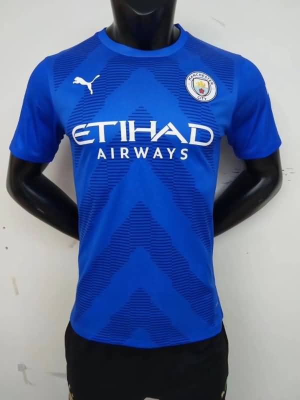 AAA(Thailand) Manchester City 22/23 Goalkeeper Blue Soccer Jersey(Player)