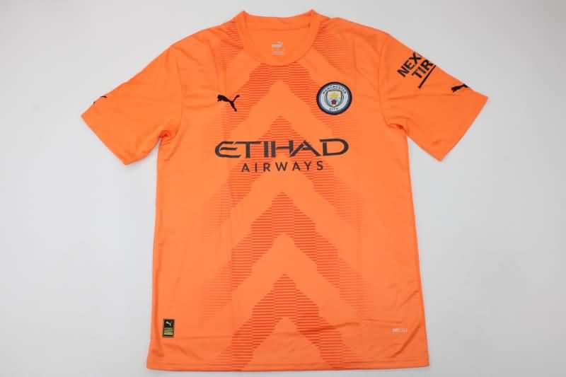 AAA(Thailand) Manchester City 22/23 Goalkeeper Orange Soccer Jersey