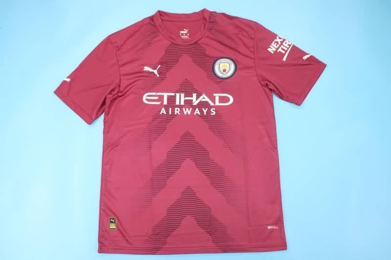 AAA(Thailand) Manchester City 22/23 Goalkeeper Red Soccer Jersey