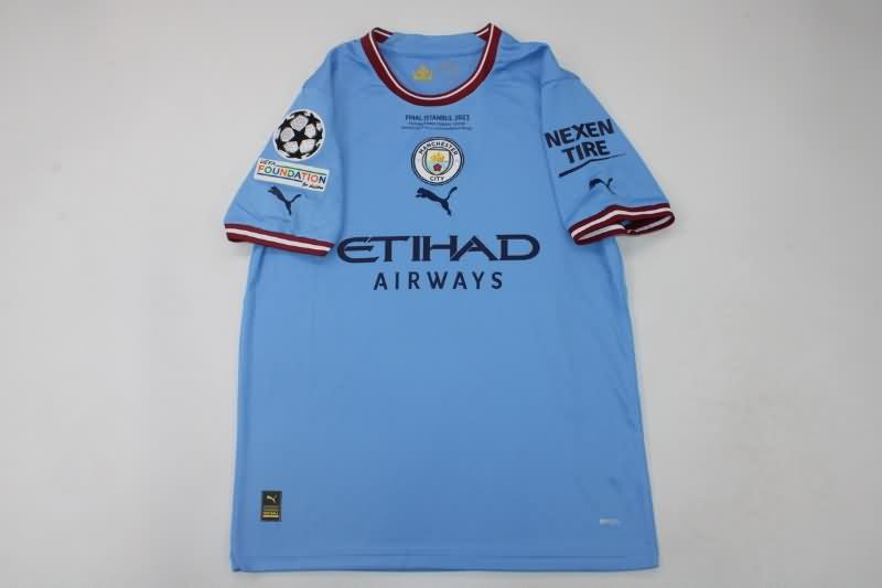 AAA(Thailand) Manchester City 22/23 Home UCL Final Soccer Jersey