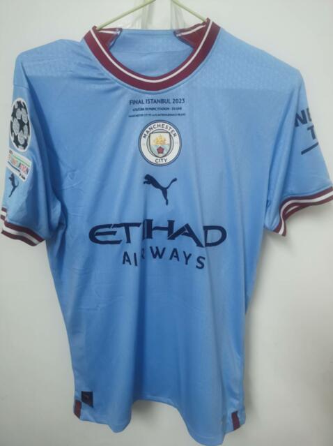 AAA(Thailand) Manchester City 22/23 Home UCL Final Soccer Jersey(Player)