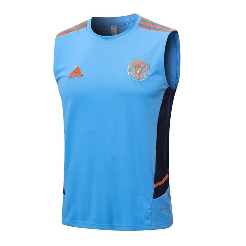 AAA(Thailand) Manchester United 22/23 Blue Vest Soccer Jersey