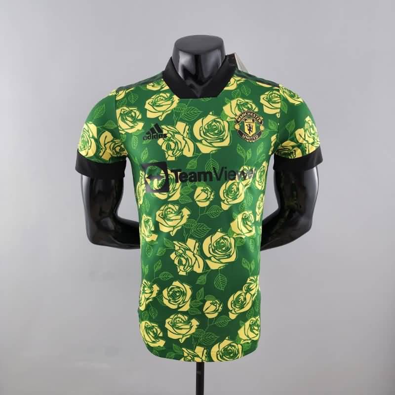 AAA(Thailand) Manchester United 22/23 Green Soccer Jersey(Player)