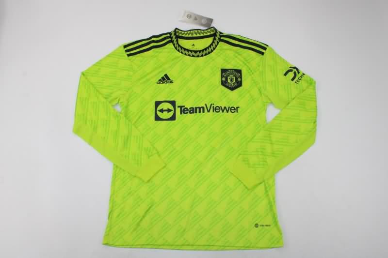 AAA(Thailand) Manchester United 22/23 Third Long Slevee Soccer Jersey