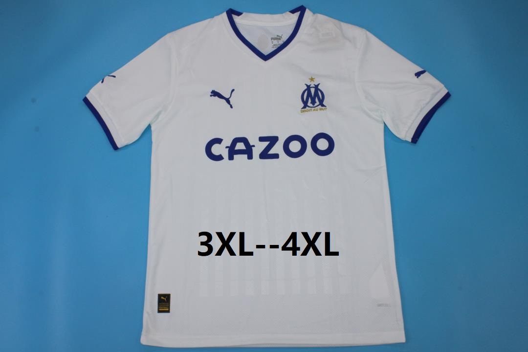AAA(Thailand) Marseilles 22/23 Home Soccer Jersey(Big Size)