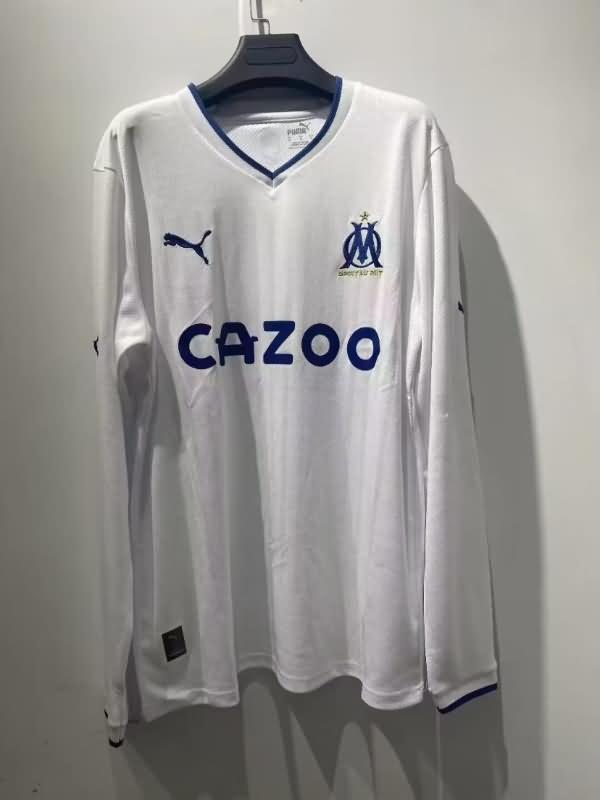 AAA(Thailand) Marseilles 22/23 Home Long Sleeve Soccer Jersey