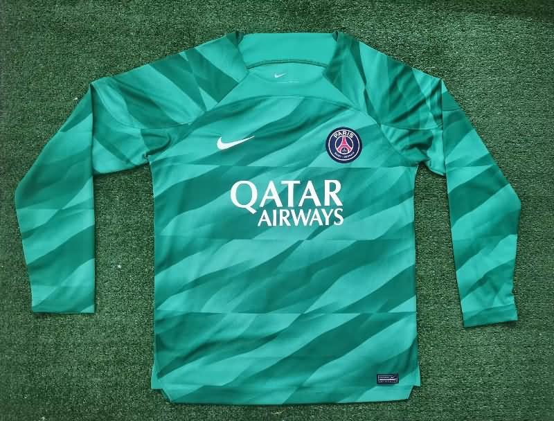 AAA(Thailand) Paris St German 22/23 Goalkeeper Green Long Soccer Jersey