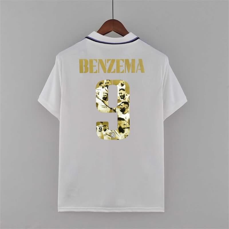 AAA(Thailand) Real Madrid 22/23 Home Benzema Soccer Jersey
