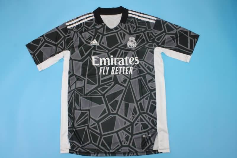 AAA(Thailand) Real Madrid 22/23 Goalkeeper Black Soccer Jersey