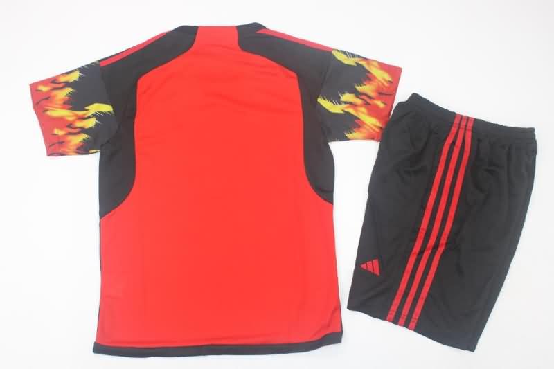 Belgium 2022 Kids Home Soccer Jersey And Shorts