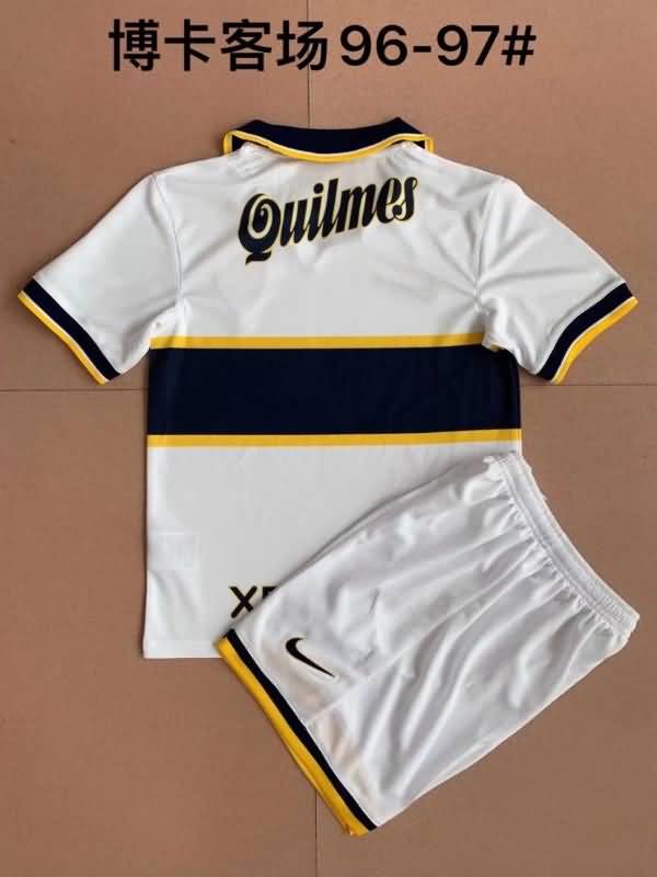 Boca Juniors 1996/97 Kids Away Soccer Jersey And Shorts