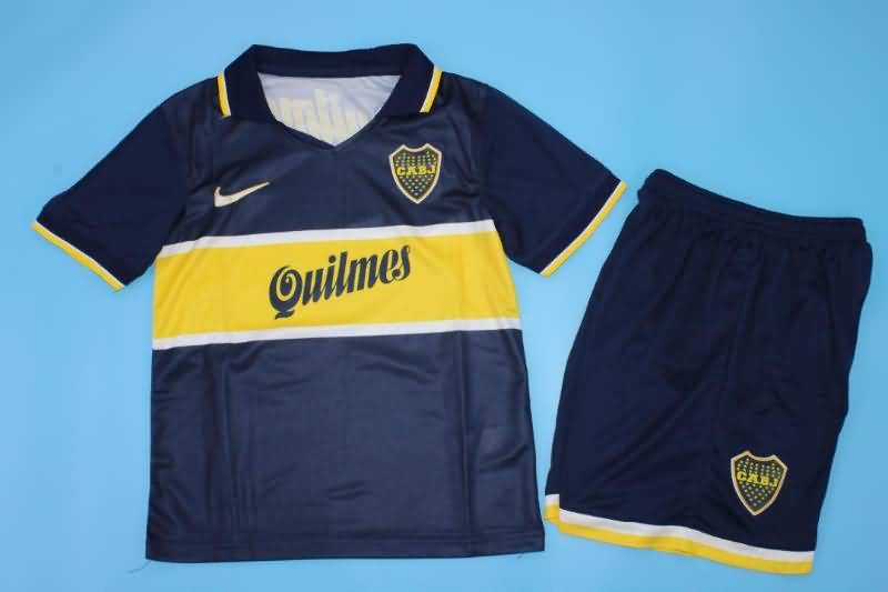 Boca Juniors 1996/97 Kids Home Soccer Jersey And Shorts
