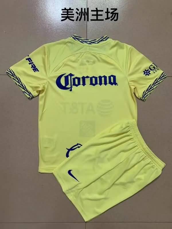Club America 22/23 Kids Home Soccer Jersey And Shorts