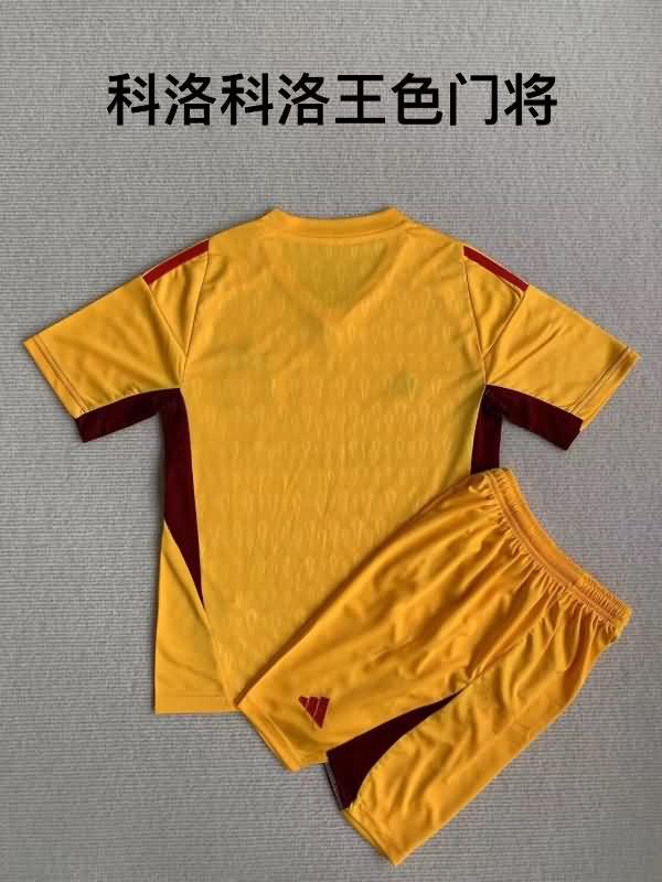 Colo Colo 2023 Kids Goalkeeper Yellow Soccer Jersey And Shorts