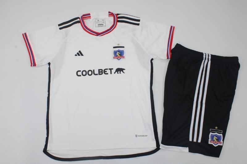 Colo Colo 2023 Kids Home Soccer Jersey And Shorts