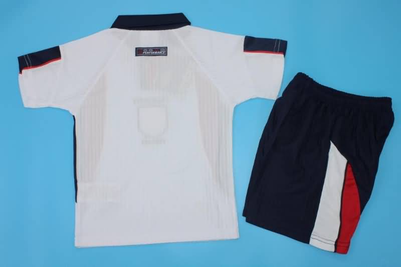 England 1998 Kids Home Soccer Jersey And Shorts