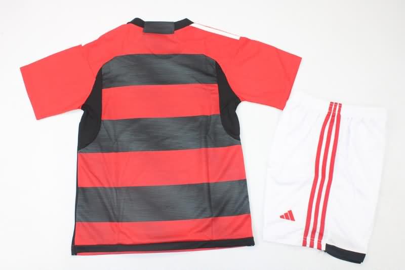 Flamengo 2023 Kids Home Soccer Jersey And Shorts