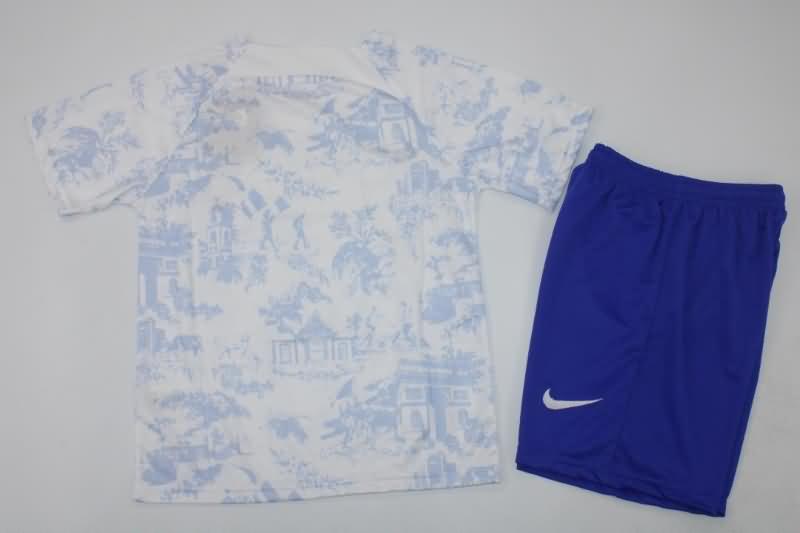 France 2022 Kids Away Soccer Jersey And Shorts