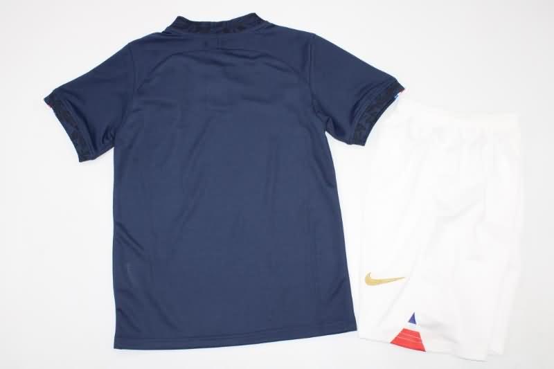 France 2022 Kids Home Soccer Jersey And Shorts