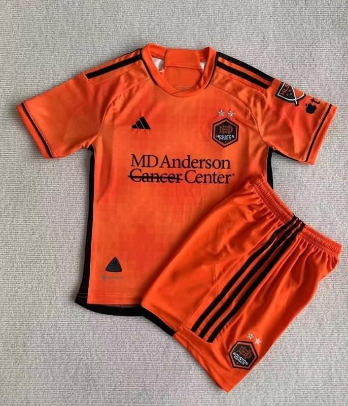 Houston Dynamo 2023 Kids Home Soccer Jersey And Shorts