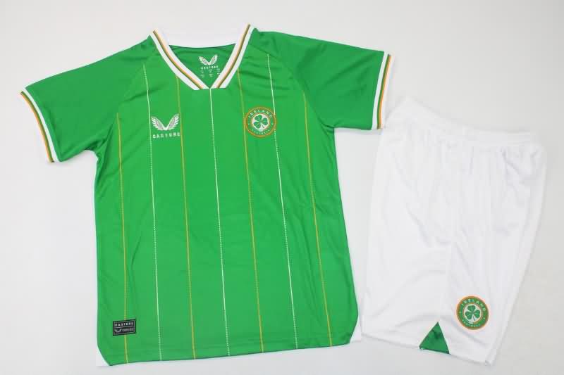 Ireland 2023 Kids Home Soccer Jersey And Shorts