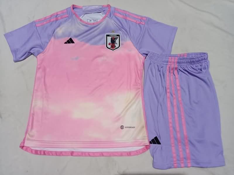 Japan 2023 Kids Away Soccer Jersey And Shorts