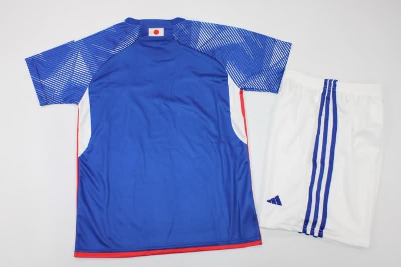 Japan 2022 Kids Home Soccer Jersey And Shorts