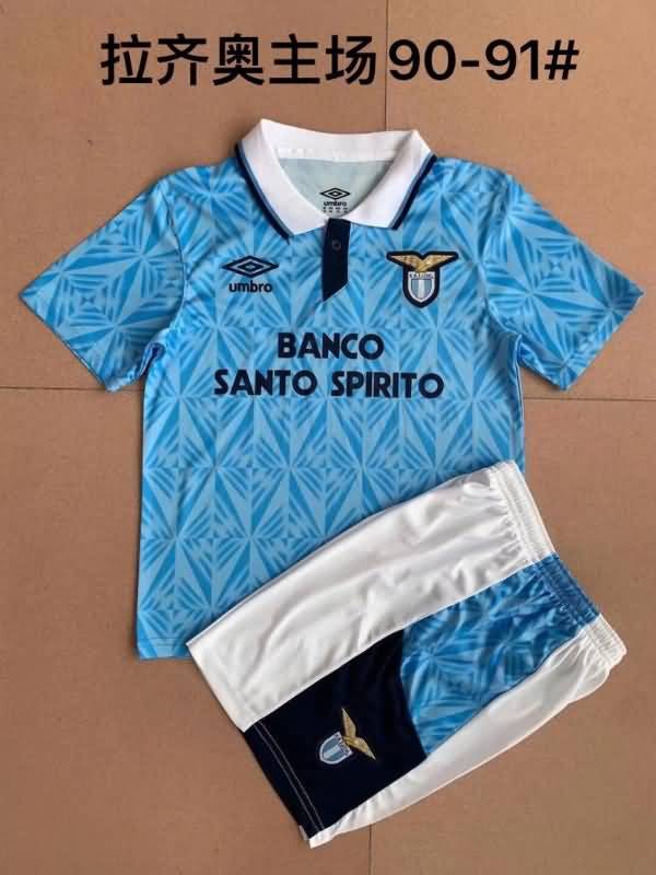 Lazio 1991/92 Kids Home Soccer Jersey And Shorts