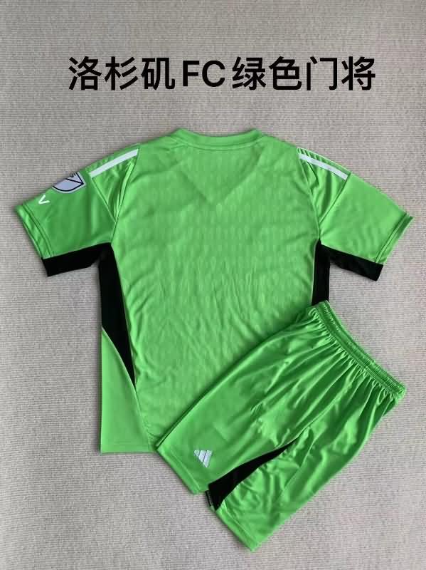 Los Angeles FC 2023 Kids Goalkeeper Green Soccer Jersey And Shorts