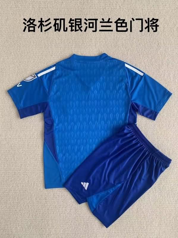 Los Angeles Galaxy 2023 Kids Goalkeeper Blue Soccer Jersey And Shorts