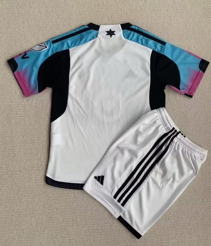 Minnesota United 2023 Kids Away Soccer Jersey And Shorts