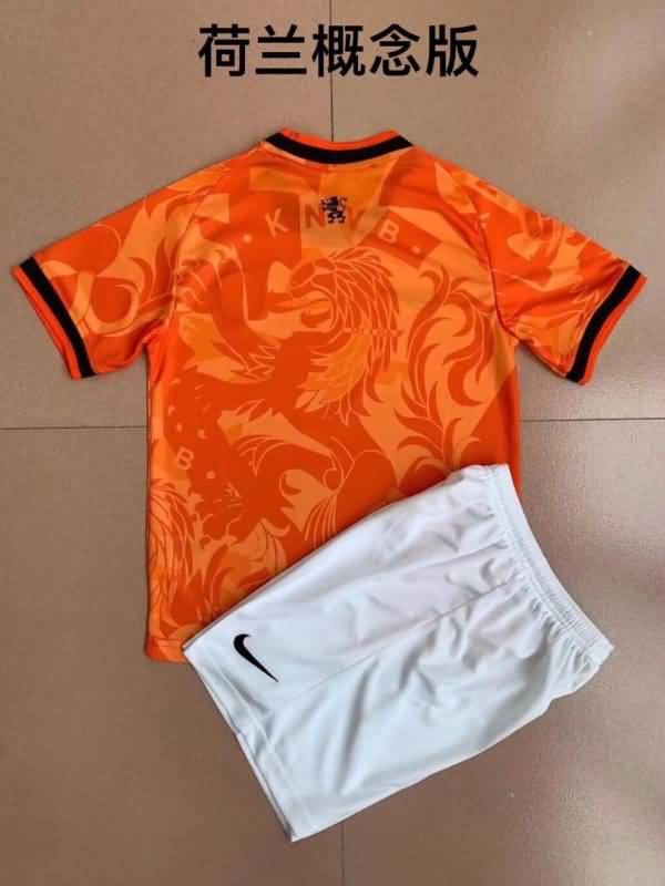 Netherlands 2022 Kids Concept Soccer Jersey And Shorts