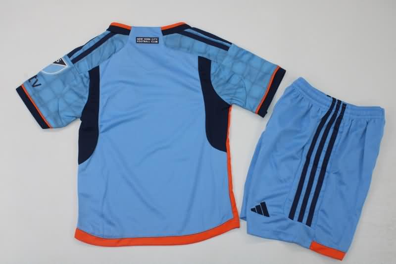 New York City 2023 Kids Home Soccer Jersey And Shorts