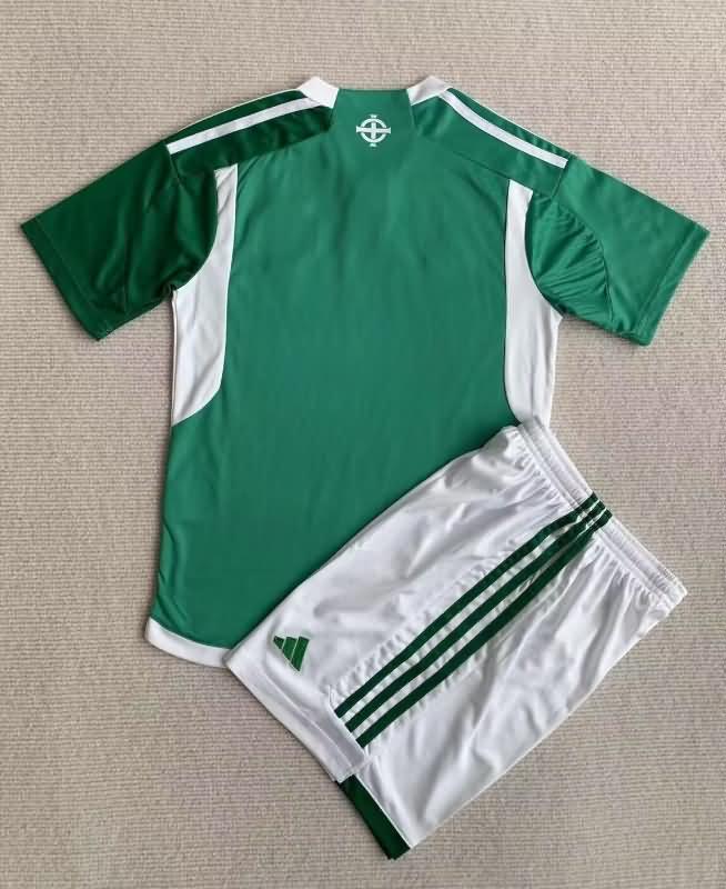 Northern Ireland 2023 Kids Home Soccer Jersey And Shorts