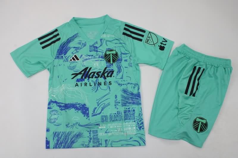 Portland Timbers 2023 Kids Special Soccer Jersey And Shorts