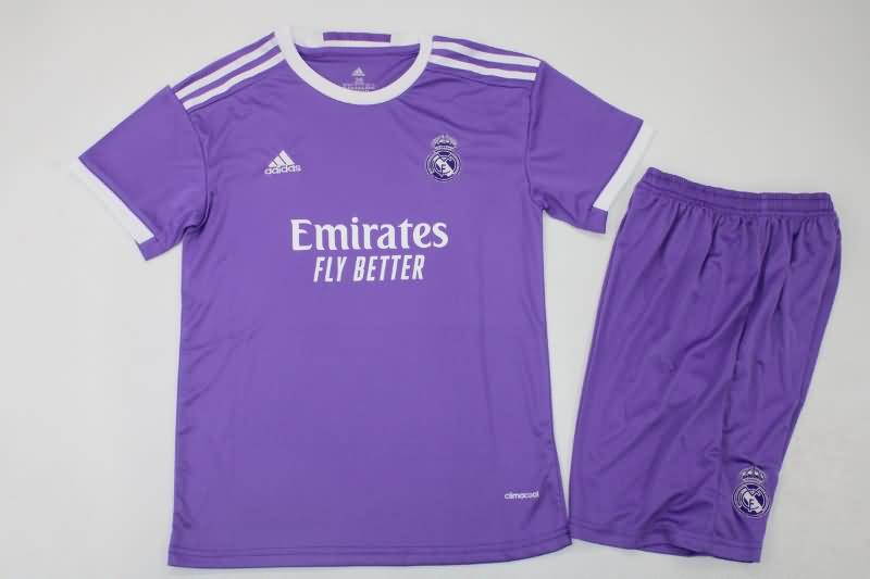 Real Madrid 16/17 Kids Away Soccer Jersey And Shorts